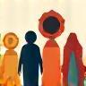 World cultures icon representing cultural exchange