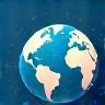 Network connections icon representing connecting lives theme