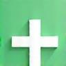 Medical cross icon representing saving lives theme